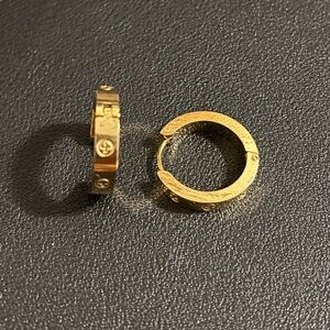 Small Hoop Earrings, EUC